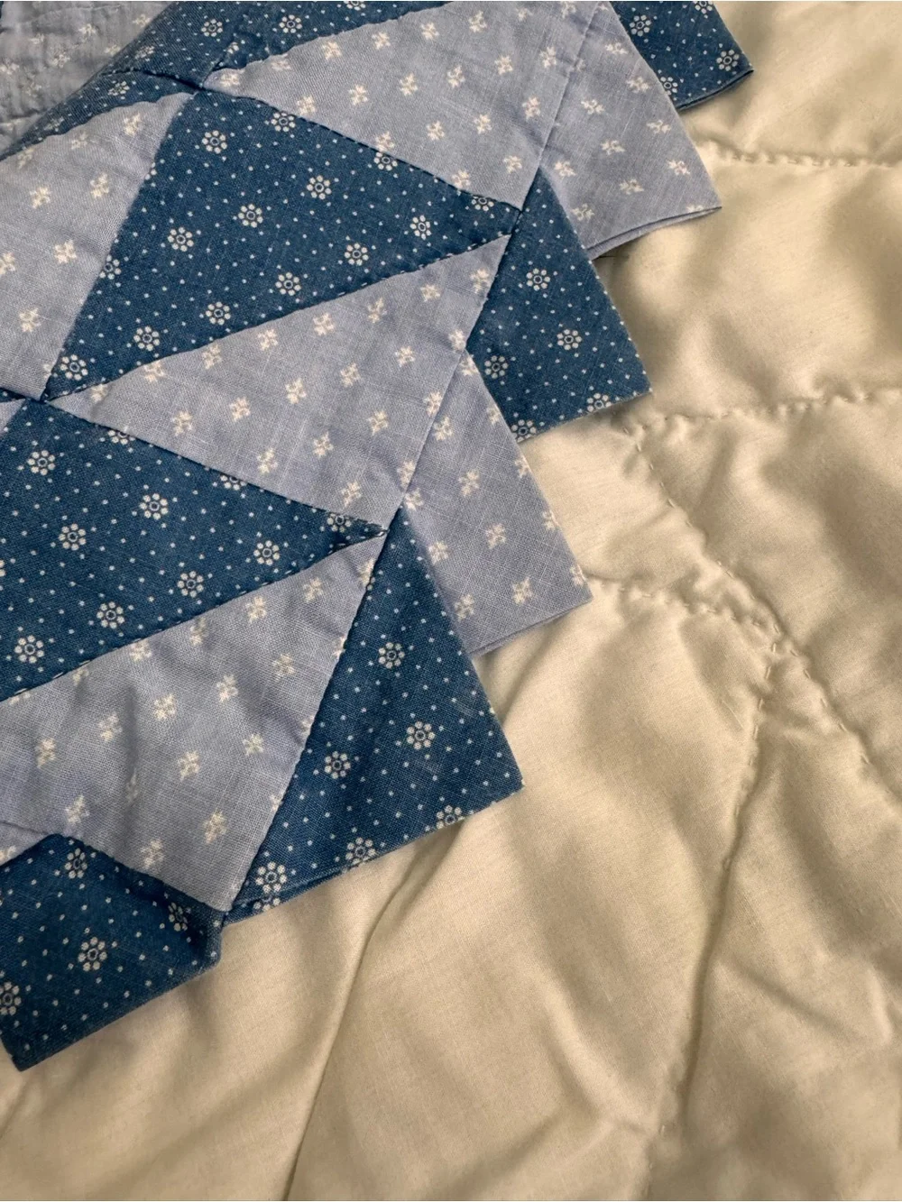 Vintage 1980’s hand-quilted baby quilt.